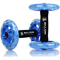 5BILLION AB Wheel Roller &amp- Rueda Abdominal - Double AB Wheel - Entrenamiento para Abs- Espalda- Brazos- Hombros- Torso…